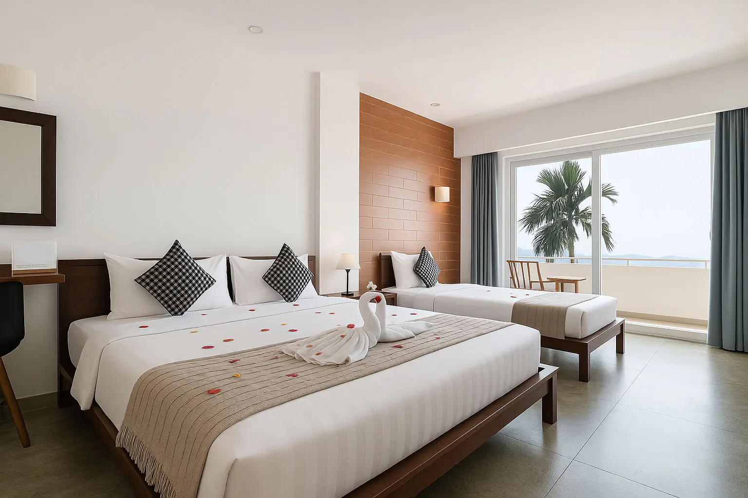 Triple Room with Sea View 1